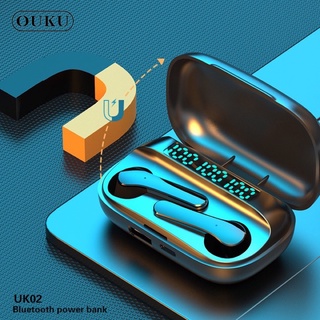 ภาพหน้าปกสินค้าTWS หูฟัง บลูทูธ OUKU UK02 มีจอ LED เป็น แบตสำรอง ได้ด้วย หูฟัง Bluetooth V5.0 แตะทัสกรีน สัมผัสได้ เสียงดี พร้อมส่ง ที่เกี่ยวข้อง