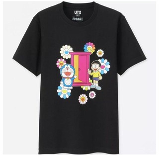 Uniqlo x doraemon x takashi murakami เสื้อยืด ผ้าฝ้าย สําหรับผู้ชาย