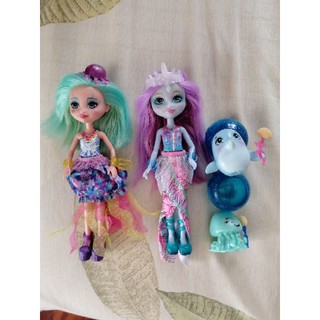 enchantimals แก๊งสัตว์​ทะเล แมงกะพรุน​ โลมา jellyfish dolphin doll ตุ๊กตา​