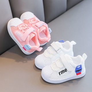 💖irun💖รองเท้าเด็กฤดูใบไม้ผลิและฤดูใบไม้ร่วงด้านล่างนุ่ม 1-2 ปี 3 รองเท้าเด็กวัยหัดเดินสำหรับเด็กหญิงและเด็กชายและเด็กใ