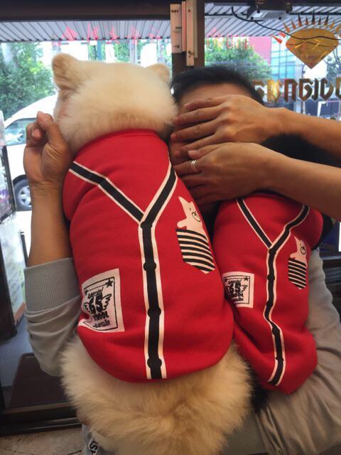 เสื้อผ้าสุนัข-ชุดสุนัข-เสื้อกันหนาวสุนัข-1-7-kg-นักเบสบอล