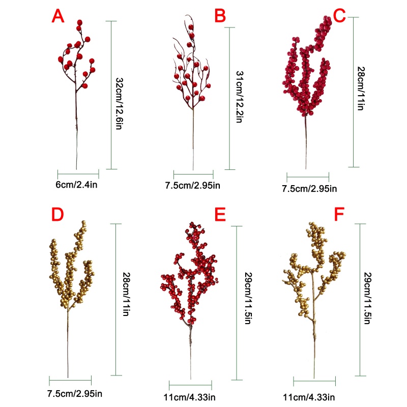 com-ก้านเบอร์รี่ประดิษฐ์-สําหรับตกแต่งต้นคริสต์มาส