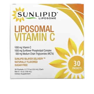 Liposomal Vitamin C วิตามินซี1000mgในรูปของไลโปโซมอล  30ซอง หรือแบบน้ำ