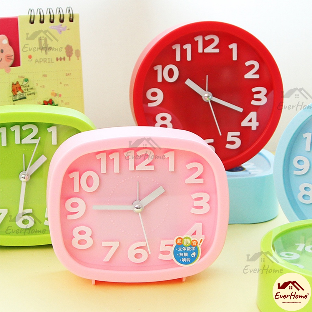 ของขวัญปีใหม่-buymore-นาฬิกาปลุก-เสียงเงียบ-ตั้งโต๊ะ-alarm-clock-สีสันน่ารัก-ๆ-หัวเตียง-นาฬิกา