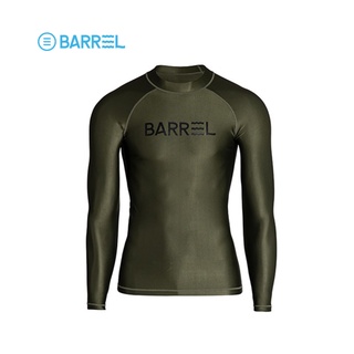 BARREL เสื้อว่ายน้ำแขนยาวผู้ชาย MEN LS BASIC SUN RASHGUARD - GREEN 3WTMC109GNXX
