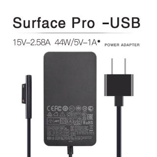 44W สายชาร์จ อะแดปเตอร์ สำหรับ Microsoft Surface Go Pro X Pro 7 Pro 6 Pro 5 (2017) Pro 4 Pro 3 Laptop 1 2 3 Laptop 4 2021 Power Adapter Surface Pro Charger เครื่องชาร์จ