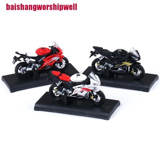 [baishangworshipwell] โมเดลรถจักรยานยนต์ 1:18 Yamaha YZF-R6 YZF R6 สีฟ้า