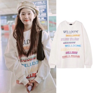 Zhao Lusi same thin Hoodless sweater womens spring and autumn 2021 New Korean style loose Korean style student crew nec