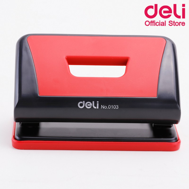 deli-0103-2-hole-punch-เครื่องเจาะรูกระดาษ-สำหรับเข้าเล่ม-10-แผ่น-ขนาดรูเจาะ-6-mm-เครื่องเจาะกระดาษ-อุปกรณ์สำนักงาน