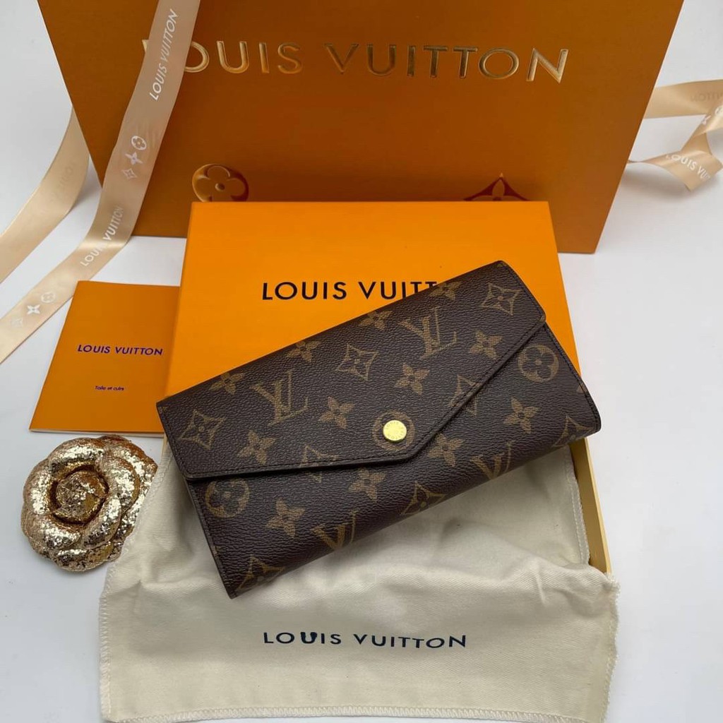 louis-vuitton-wallet-สีชมพู-grade-vip-size-19cm