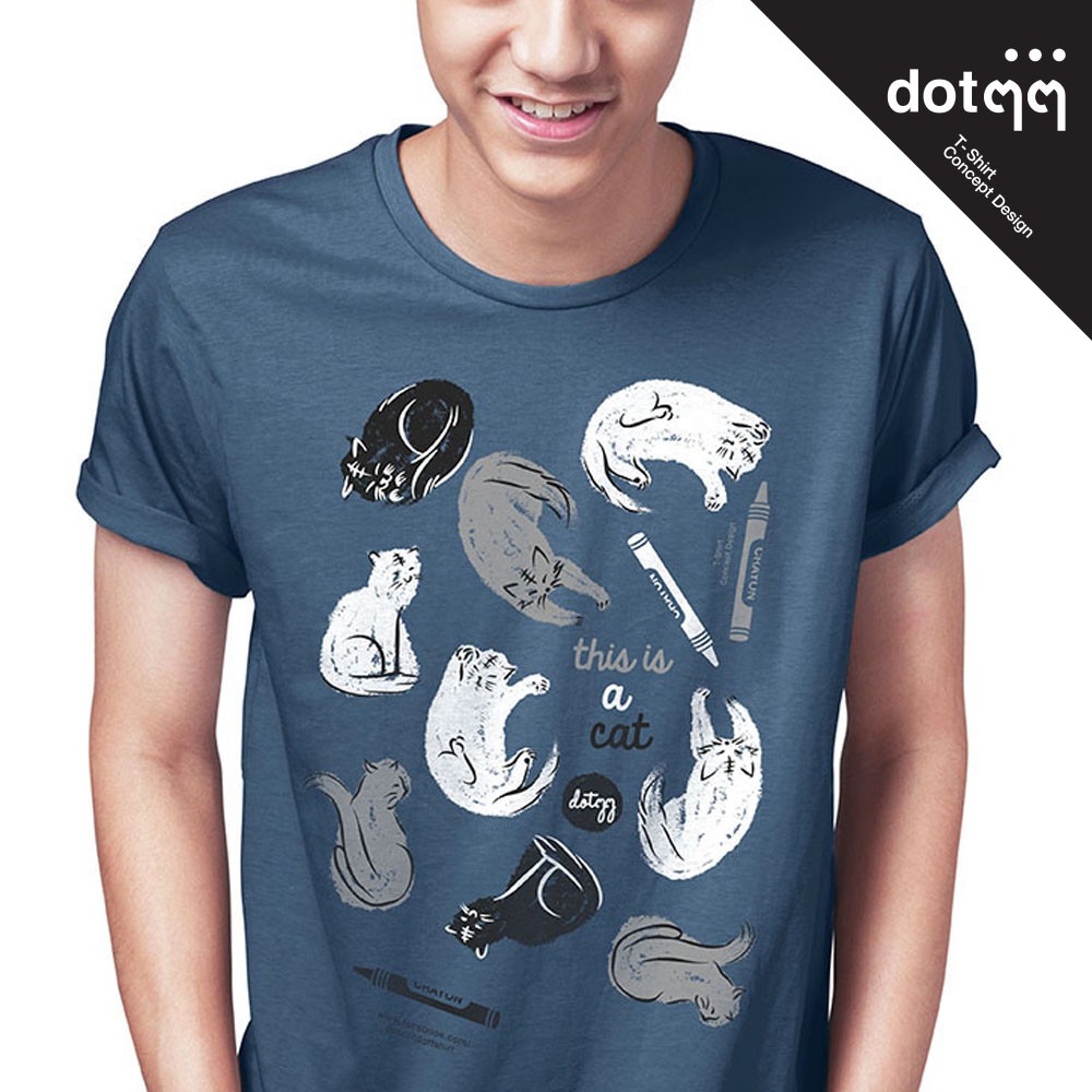 dotdotdot-เสื้อยืดผู้ชาย-concept-design-ลาย-crayon-blue