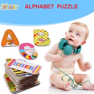 Jollybaby Alphabet puzzle จิ๊กซอร์ตัวอักษรภาษาอังกฤษ