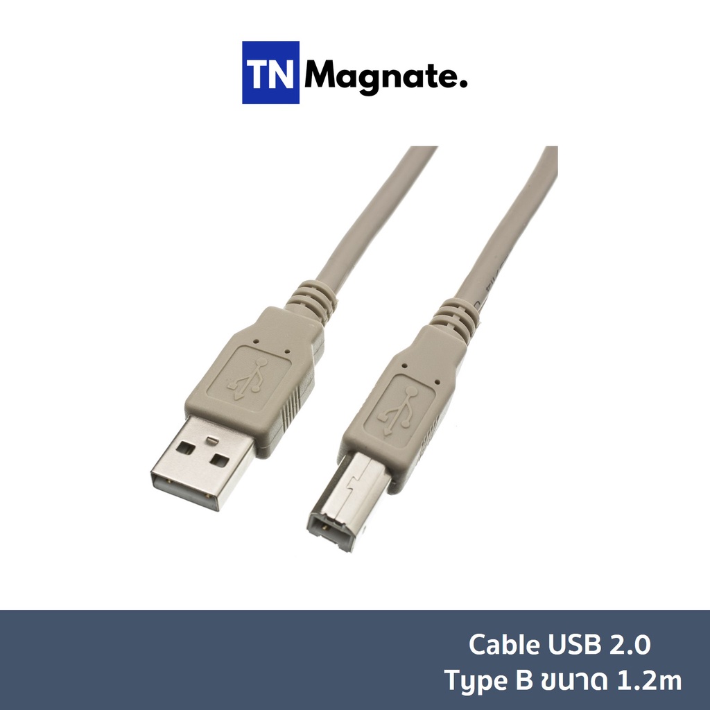 ภาพหน้าปกสินค้าPrinter Cable USB 2.0/ Type B/ ขนาด1.2m -1 เส้น จากร้าน tnmonline บน Shopee