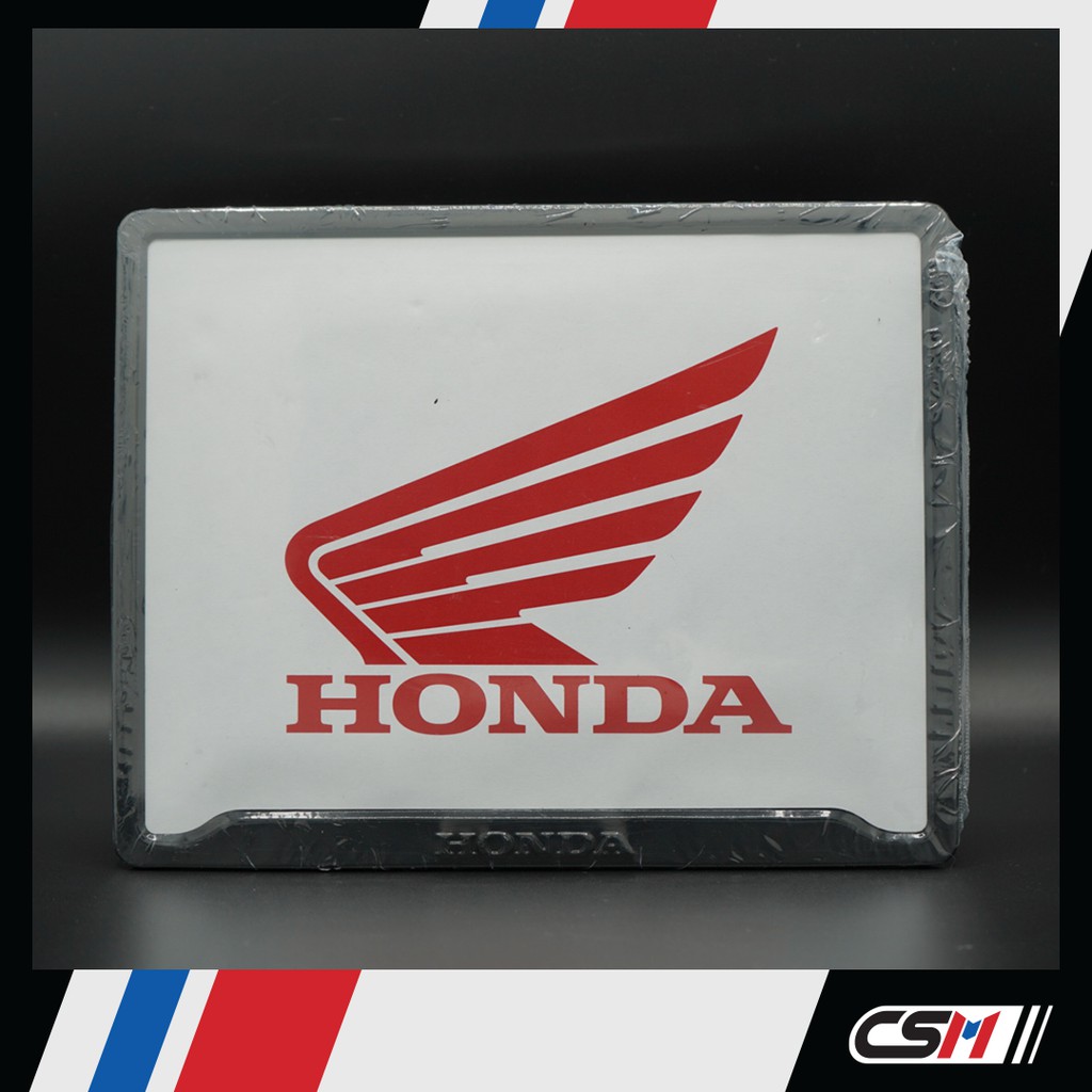 กรอบป้ายทะเบียนมอเตอร์ไซค์-honda-แบบที่-2-ของแท้-100-จากฮอนด้า