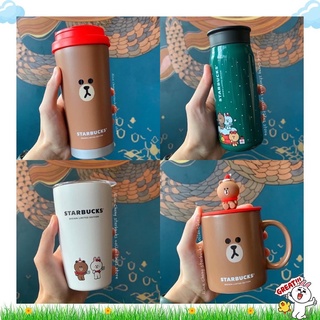 (พร้อมส่ง) Starbucks + Linefriends