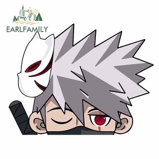 Earlfamily สติกเกอร์กราฟิก ลายการ์ตูนนารูโตะ Kakashi Peeker ขนาด 13 ซม. x 10.2 ซม. สําหรับตกแต่งรถยนต์ รถจักรยานยนต์ DIY