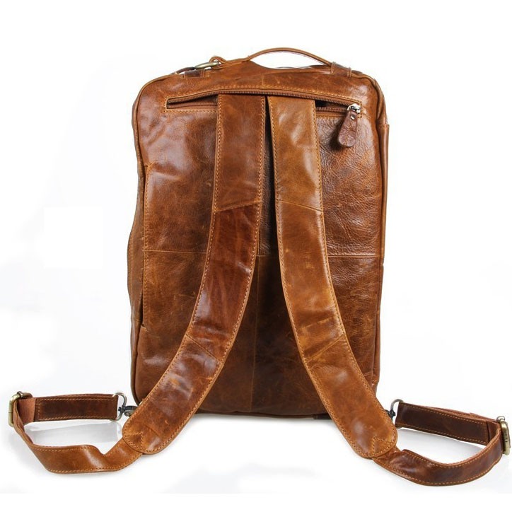 กระเป๋าเดินทาง-แบนด์-jarvoz-รุ่น-nicolas-backpack-หนังแท้เกรดพรีเมียม-สีกาแฟ
