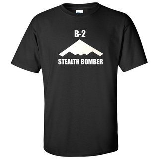 เสื้อยืดสีขาวGildan เสื้อยืดผ้าฝ้าย พิมพ์ลายเครื่องบินทิ้งระเบิด B-2 B2 Pilot Usaf Usa PatrioticS-4XL