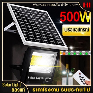 ไฟโซล่าเซล 45W  200W 500W solar light ไฟสปอตไลท์ ไฟ solar cell หลอดไฟ โคมไฟ