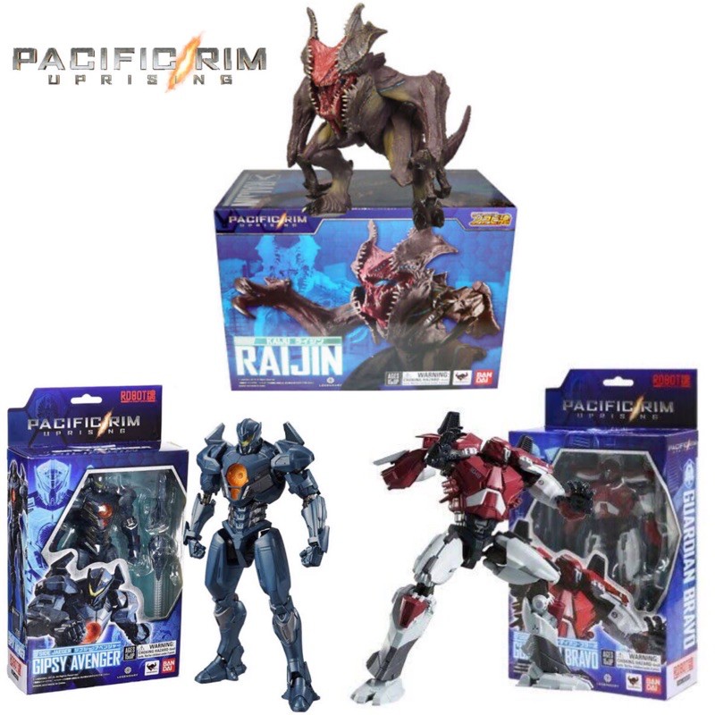 BANDAI : ROBOT SPIRIT : PACIFIC RIM UP RISING ชุด 2 JAEGER + 1 KAIJU ...