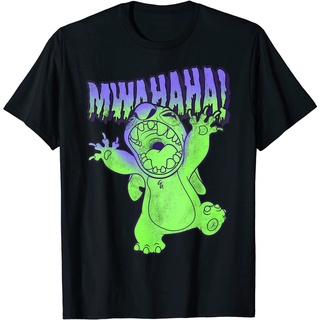 ราคาระเบิดDisney เสื้อยืดผู้ใหญ่ ลาย Lilo & Stitch Halloween Stitch Mwahaha สําหรับผู้ชาย และผู้หญิงS-3XL