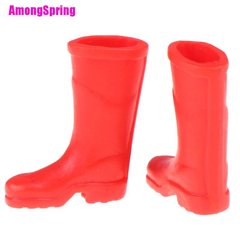 amongspring-รองเท้าบูท-กันฝน-ขนาดเล็ก-หลากสี-สําหรับบ้านตุ๊กตา