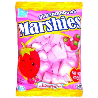 Marshy Marshmallow Strawberry Flavor Size 80 g. X 2 packs