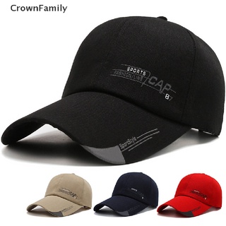 (Crownfamily) หมวกเบสบอล พิมพ์ลายตัวอักษร ปรับได้ สไตล์ฮิปฮอป สําหรับผู้ชาย และผู้หญิง