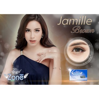 คอนแทคเลนส์ Angelzone Color รุ่น Jamile Brown สีน้ำตาล (รายเดือน)