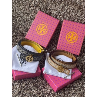 Tory burch t monogram jacquard belt