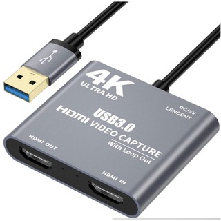 HDMI USB 3.0 Capture การ์ดออกอากาศสดสตรีมมิ่งบันทึก 1080P สำหรับ PS4 โทรศัพท์กล่องทีวีเกม Grabber Converter
