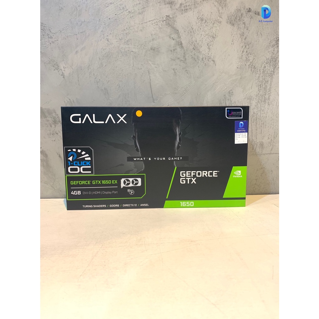 การ์ดจอ-galax-geforce-gtx1650-ex-1-click-oc-4gb-สินค้าใหม่-รับประกัน-3-ปี