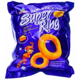 ภาพขนาดย่อของสินค้าขนมซุปเปอร์ริงชีส(Super ring cheese)