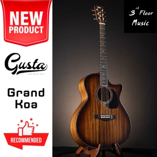 (มีของแถมพิเศษ) Gusta Grand Koa กีต้าร์โปร่งไฟฟ้า Acoustic Guitar 3rd Floor Music