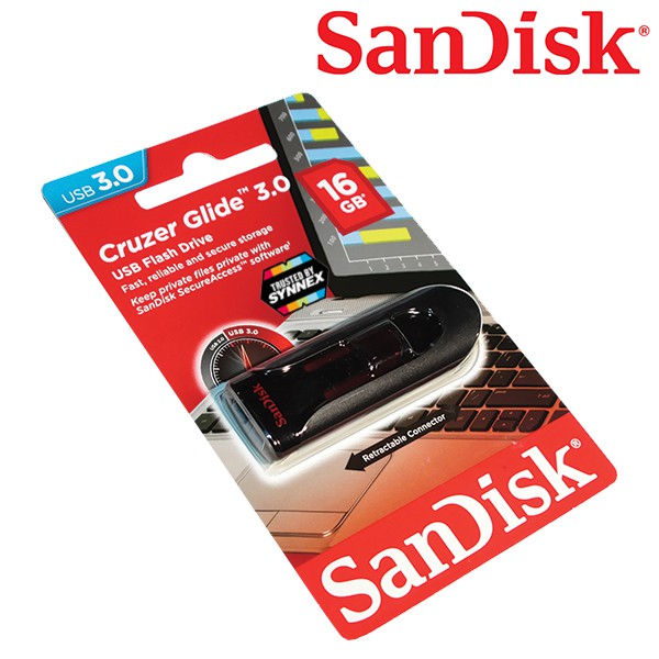 ภาพสินค้าSandisk CRUZER GLIDE 16GB USB 3.0 Flash Drive (SDCZ600_016G_G35) เมมโมรี่ การ์ด แซนดิส แฟลซไดร์ฟ รับประกัน 5 ปี จากร้าน thieye_officialstore บน Shopee ภาพที่ 5