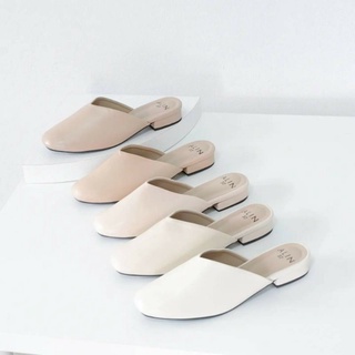 ภาพหน้าปกสินค้ารองเท้าคัชชู คัทชู รองเท้าเปิดส้น Alin Brand : Navita รองเท้าส้นแบน size 36-41 งานน่ารักใส่สบายเท้า กล่องแบรนด์ Alin ที่เกี่ยวข้อง