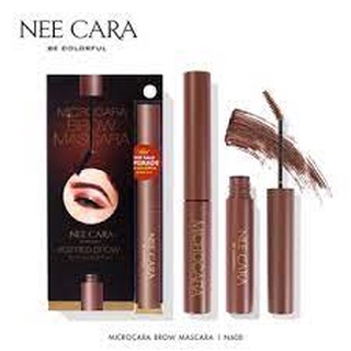 NEE CARA MICROCARA BROW MASCARA นีคาร่า มาสคาร่าคิ้ว มาสคาร่าปัดคิ้ว หัวแปรงสลิม N608 (1ชิ้น)