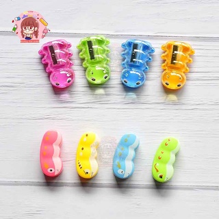 พร้อมส่ง กบเหลาดินสอ  ตัวหนอนน้อยน่ารัก  เครื่องเขียนน่ารัก คละสี คละลาย