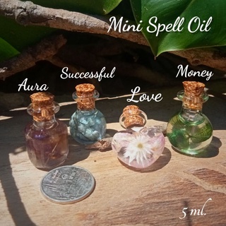 Mini Spell oil น้ำมันแห่งความสำเร็จ กลิ่นหอมดอกไม้นานาชนิด ใช้สำหรับพกติดตัว ขนาด 5 ml.