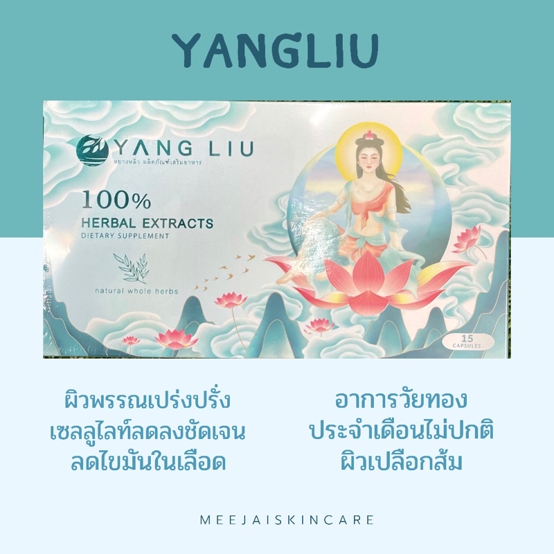 ภาพหน้าปกสินค้าส่วนลดติดตาม  แท้ % Yangliu(หยางหลิ่ว)สมุนไพรเข้มข้น100%ครบเครื่องเรื่องผู้หญิง ลดเซลลูไลท์