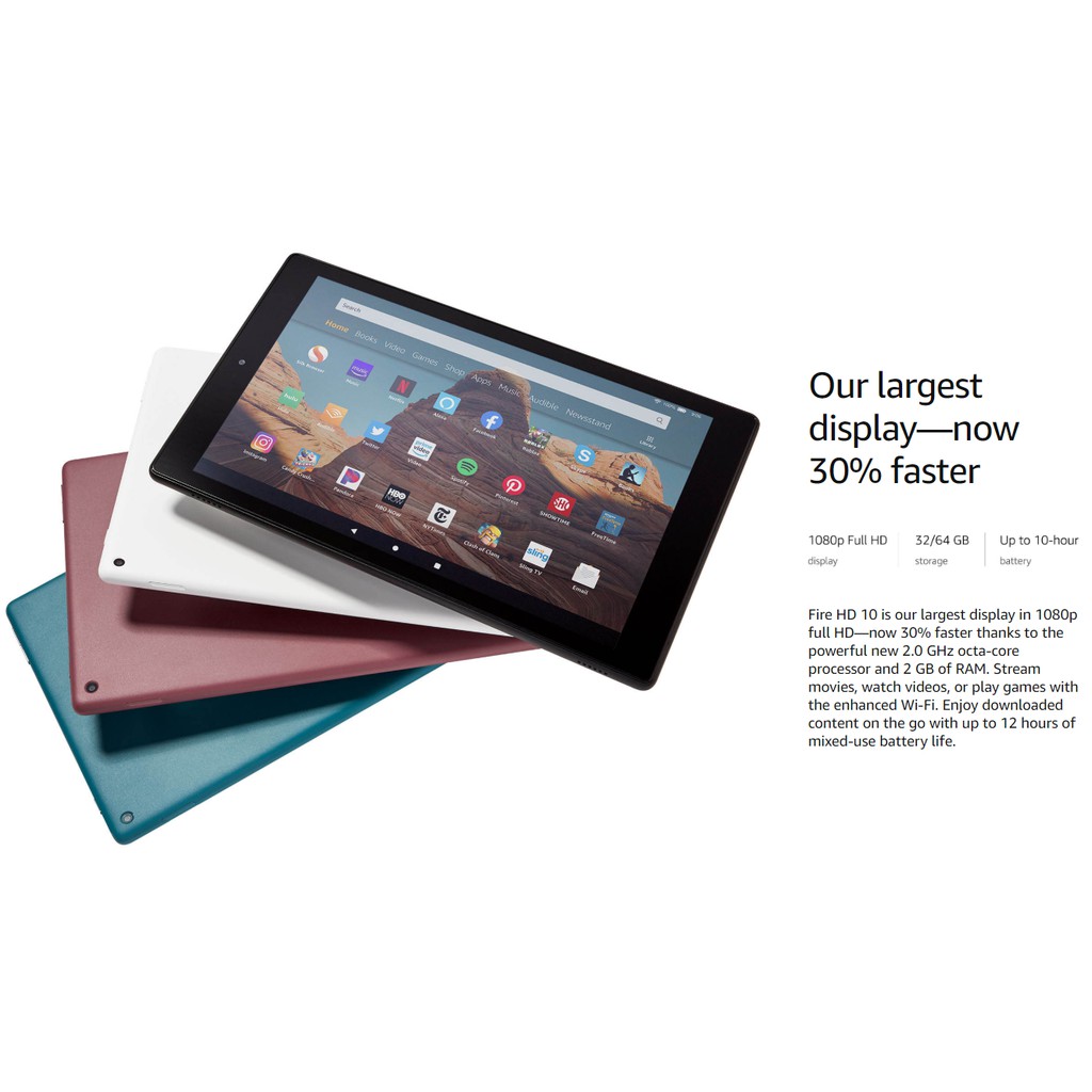 Amazon Fire HD 10 Tablet (10.1