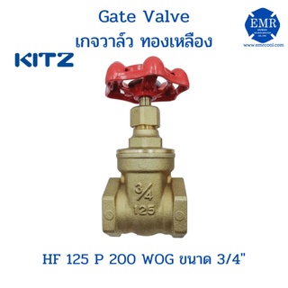 Kitz Gate Valve เกจวาล์ว ทองเหลือง ขนาด 3/4