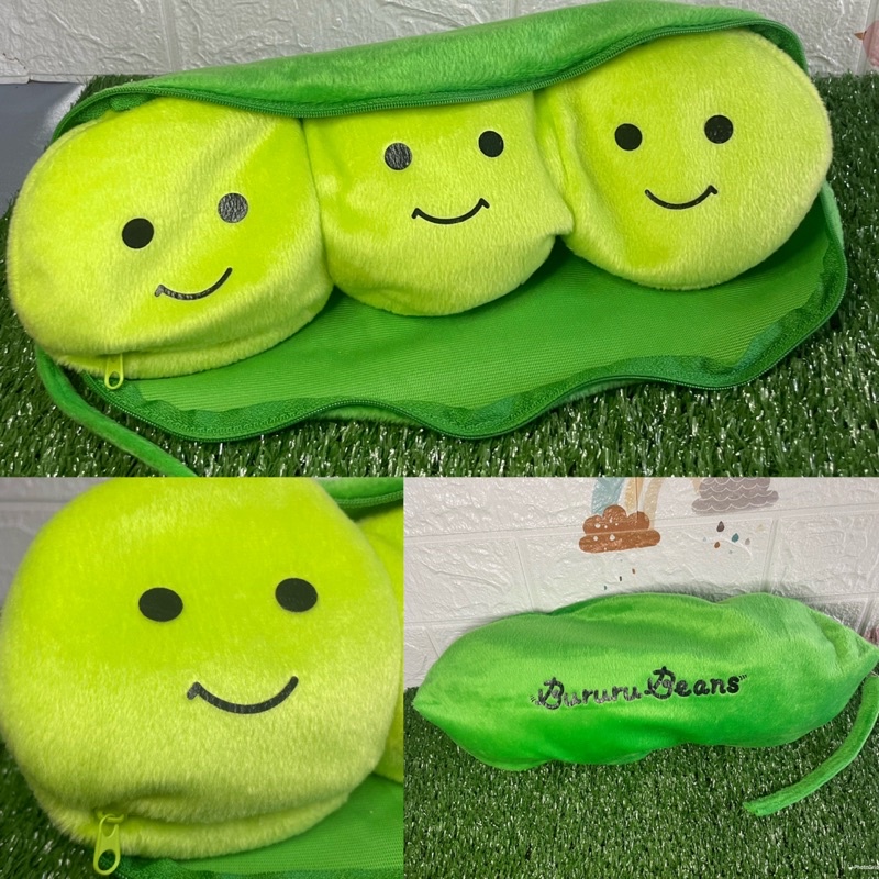 bururu-beans-massage-cushion-เครื่องนวดน้องถั่วลันเตา-เม็ดโฟม-น่ารักมาก