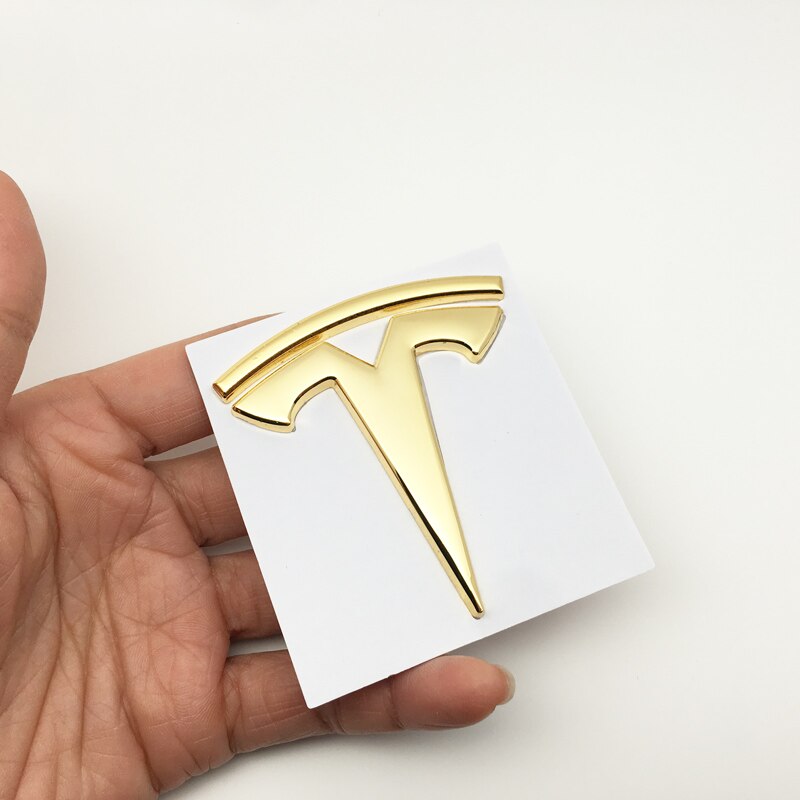 ภาพสินค้าสติกเกอร์โลหะ ลายโลโก้สัญลักษณ์ 3D สําหรับติดตกแต่งรถยนต์ Tesla Model S Model X จากร้าน chepinshangcheng1.th บน Shopee ภาพที่ 3