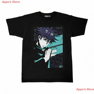 Appes Store 2022 Jujutsu Kaisen เสื้อยืดแขนสั้นคอกลมพิมพ์ลาย Megumi Fushiguro Bandai เสื้อยืดอนิเมะญี่ปุ่น