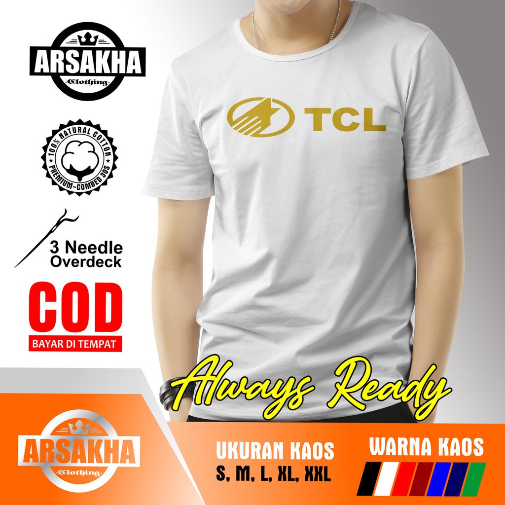 เสื้อยืด-พิมพ์ลายโลโก้-บริษัท-tcl-arsakha