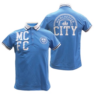 เช็คสินค้าก่อนสั่งซื้อเท่านั้น!!!!!เสื้อโปโล แมนซิตี้ MCFC-001 (BLUE) สีฟ้า