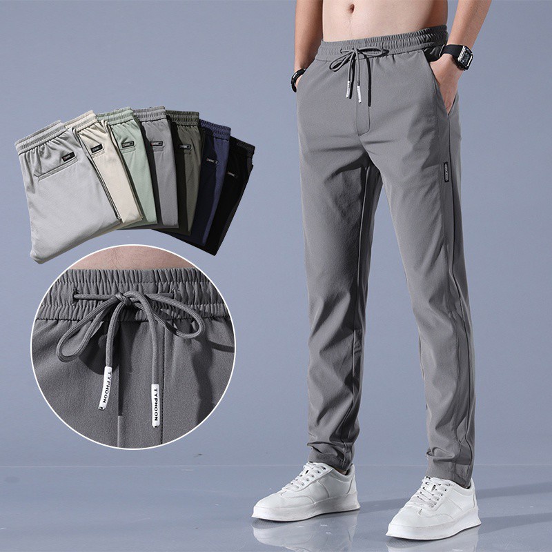 Pants men's summer sports pants casual all-match long pants | Shopee ...