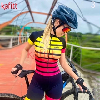 KAFITT Womens Slim One-Piece Cycling Jersey MTB Mountain Bike Road Bike Cycling One-Piece Clothing