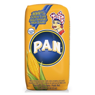 สินค้า ป้าน แป้งข้าวโพดสีเหลือง 1 กิโลกรัม - PAN Corn flour 1kg pre cooked Yellow corn meal